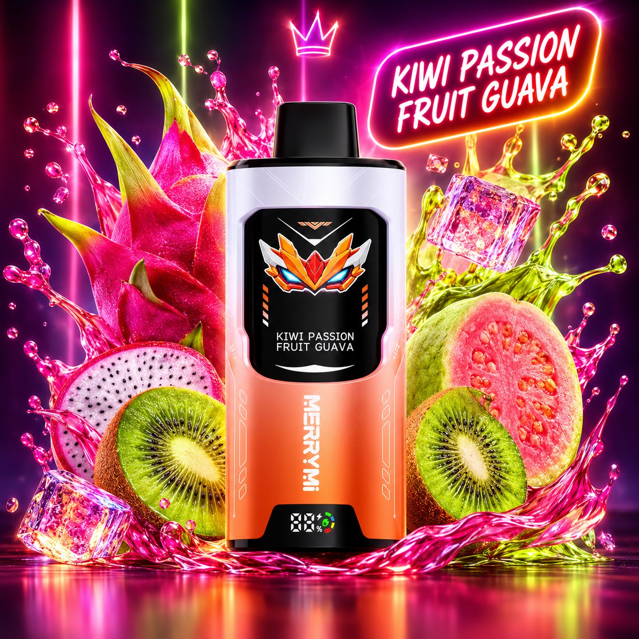 MERRYMI Mecha Twist 75K Variante Kiwi Passion Fruit Guava