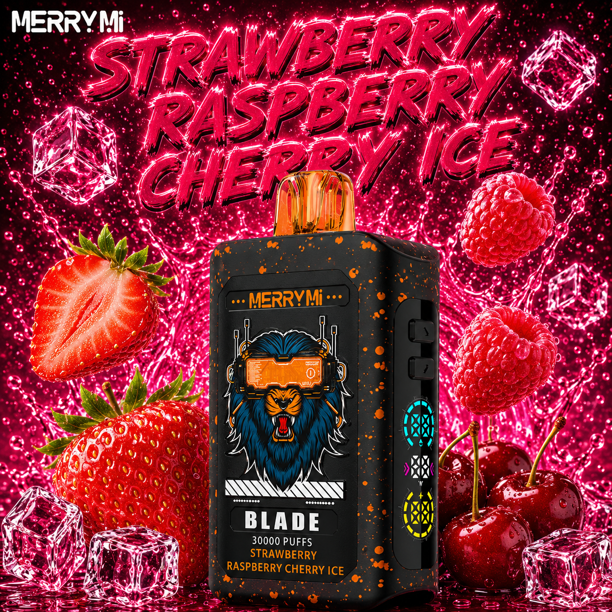 🍓 Strawberry Raspberry Cherry Ice