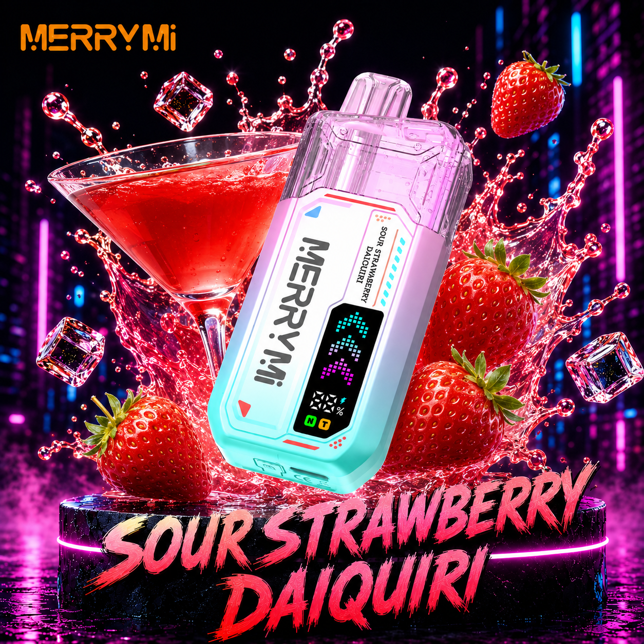 🍓 Sour Strawberry Daiquiri