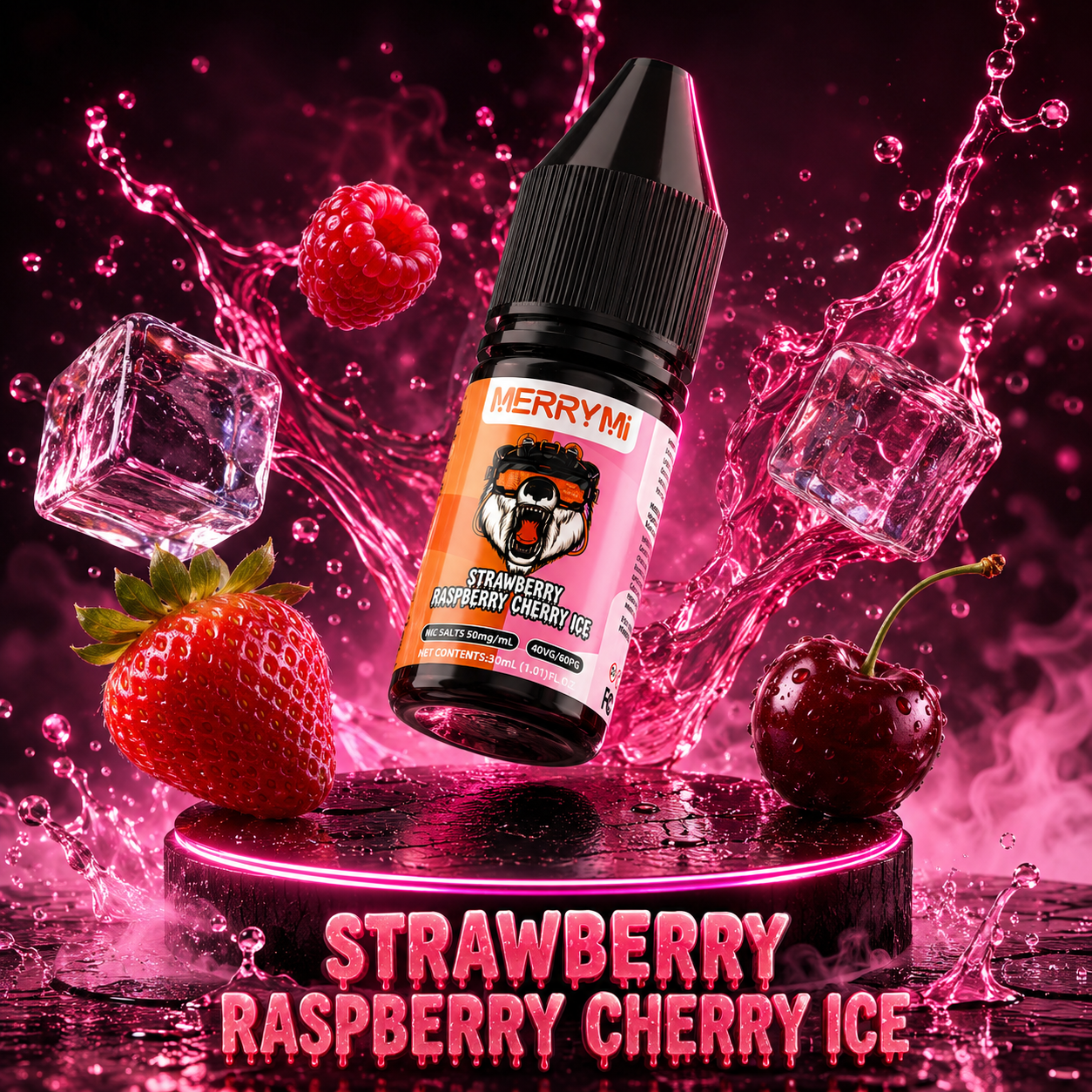 🍓 Strawberry Raspberry Cherry Ice