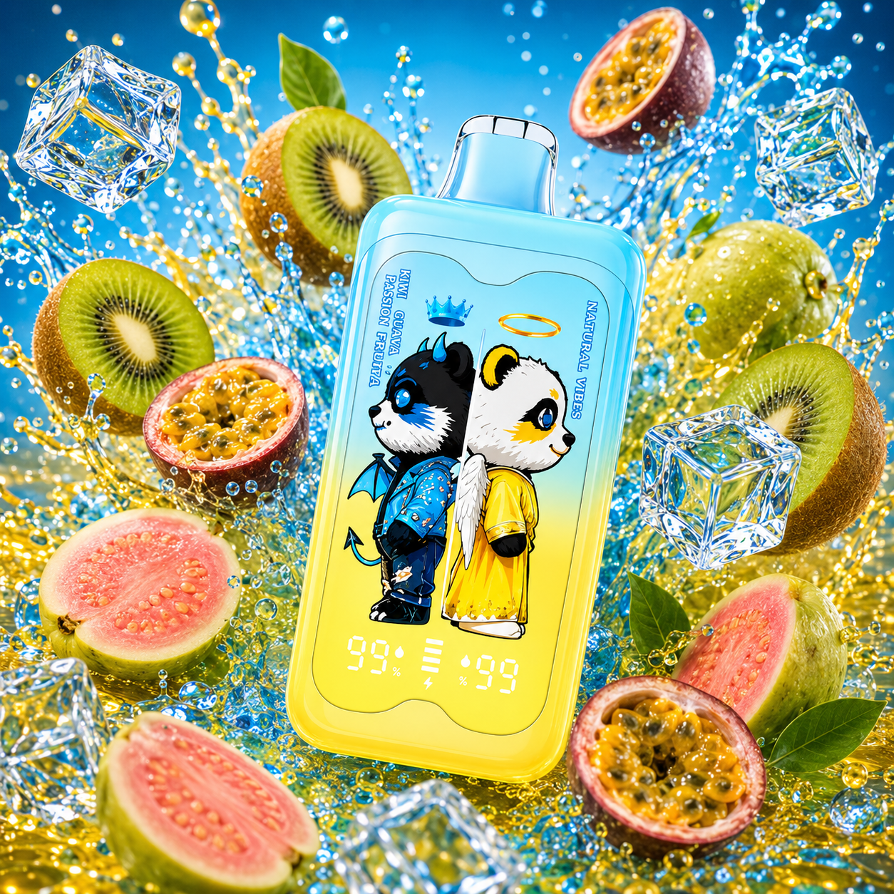 🥝 Kiwi Passion Fruit Guava + 🫐 Mix Berries