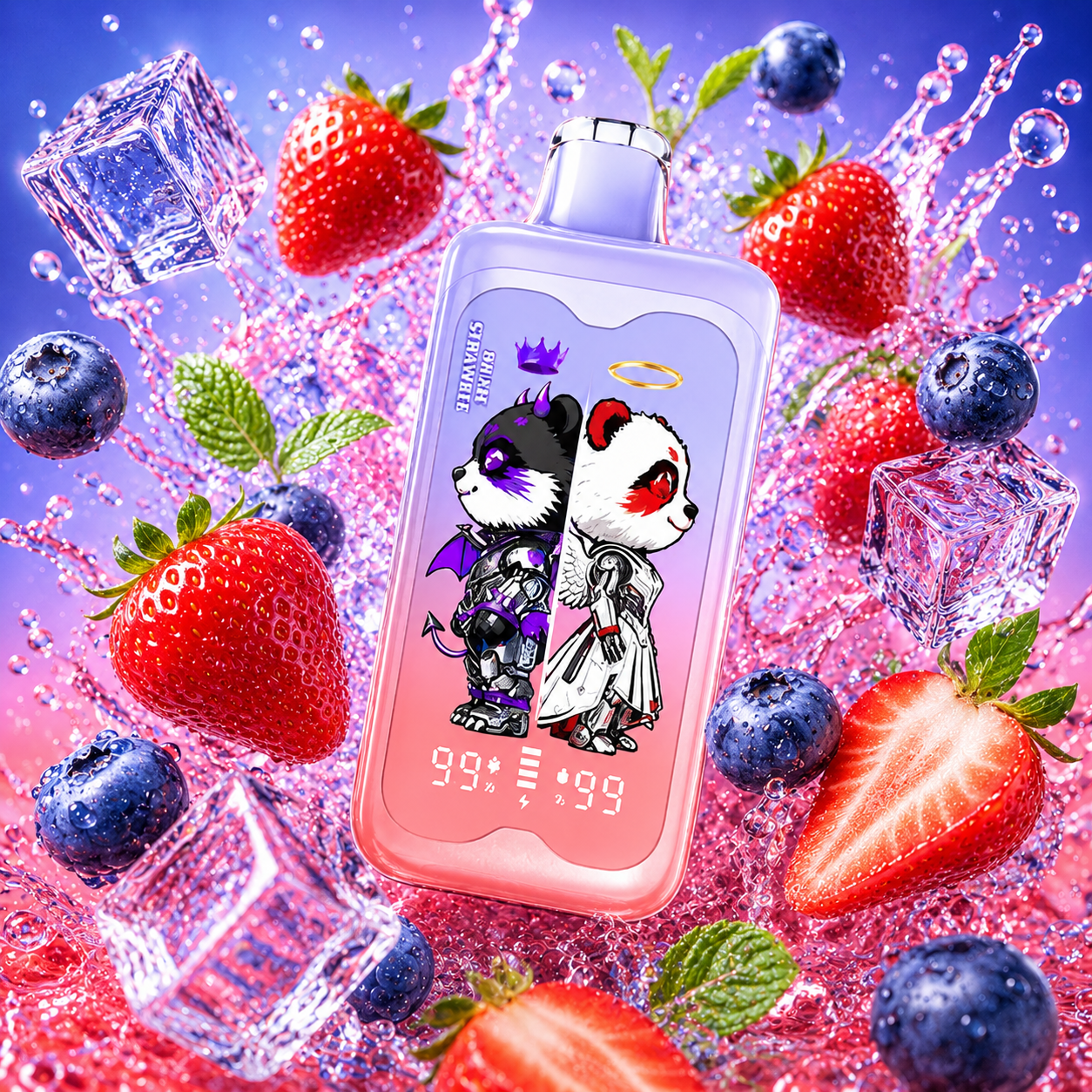 🍓 Prime Strawberry + 🫐 Crazy Blueberry