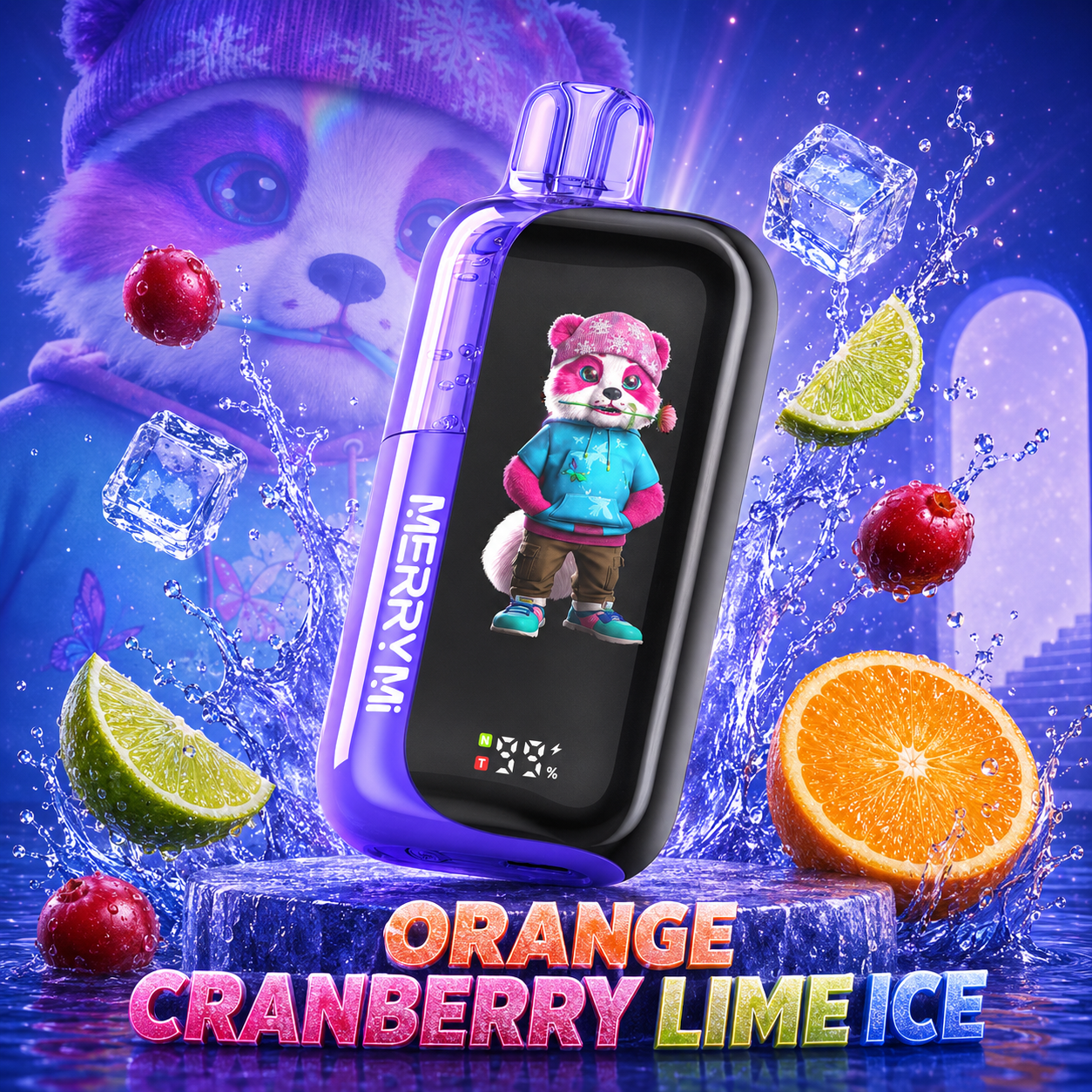 🍊 Orange Cranberry Lime Ice